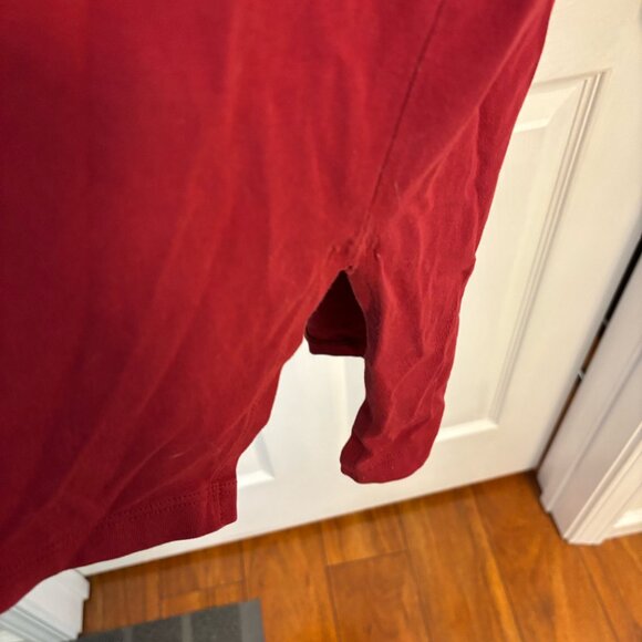 Universal STANDARD Red Long Sleeve Tesino V-Neck Tee Dress Plus Size  L - Picture 9 of 12